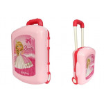 Kozmetický kufrík 3v1 s vlasovými doplnkami - ružový